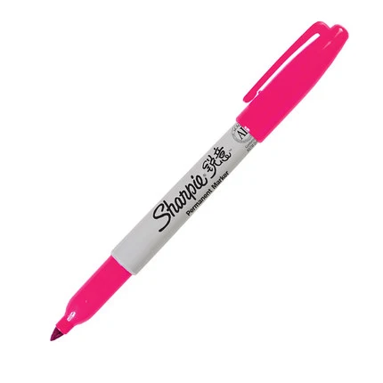 8 шт./лот,, Sanford Sharpie, экологически чистые перманентные маркеры, 8 цветов, набор, маркер для рисования - Цвет: Розовый