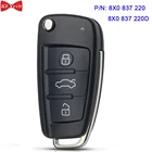 KEYECU для Audi A1 TT R8 2009-2010 Q3 2011-2017 Модернизированный пульт дистанционного ключа 8X0 837 220 D  8X0 837 220 434 МГц чип ID48