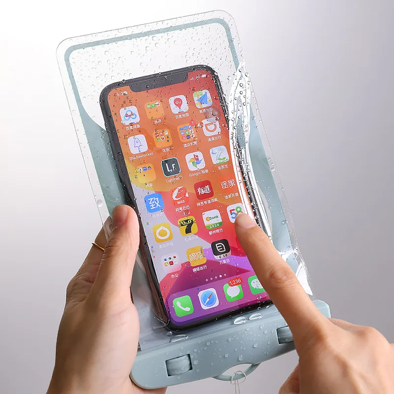 

Mobile Phone Waterproof Bag Waterproof Case Artifact Mobile Phone Case Touch Screen Transparent Sealed Bag Special For Swimming