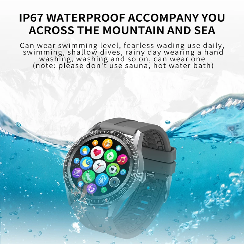

Bluetooth Call Smart Watch Men 1.28 Inch Full Touch Multi-Sport Mode Heart Rate Monitor Waterproof Smartwatch For iOS Android