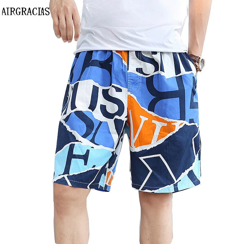 Мужские пляжные шорты AIRGRACIAS хлопковые бермуды большого размера XL 6XL лето