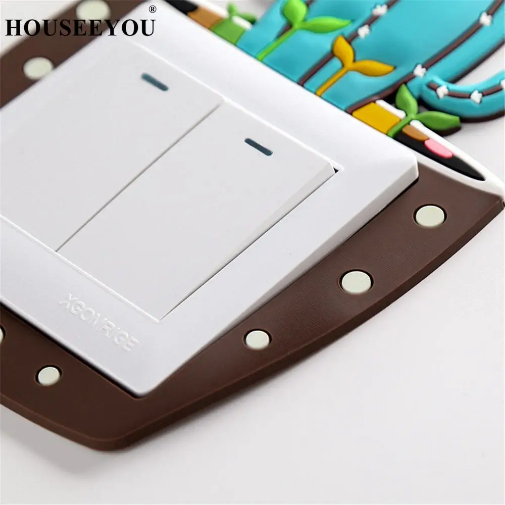 Светящийся Переключатель кактуса креативный переключатель гнездо для крышки