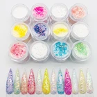 Смешанные симфонические блестки, Переливающаяся и голографическая Косметика поставки слаймов, виноградное желе, Рассыпчатая акриловая пудра J3-T3, 10 г