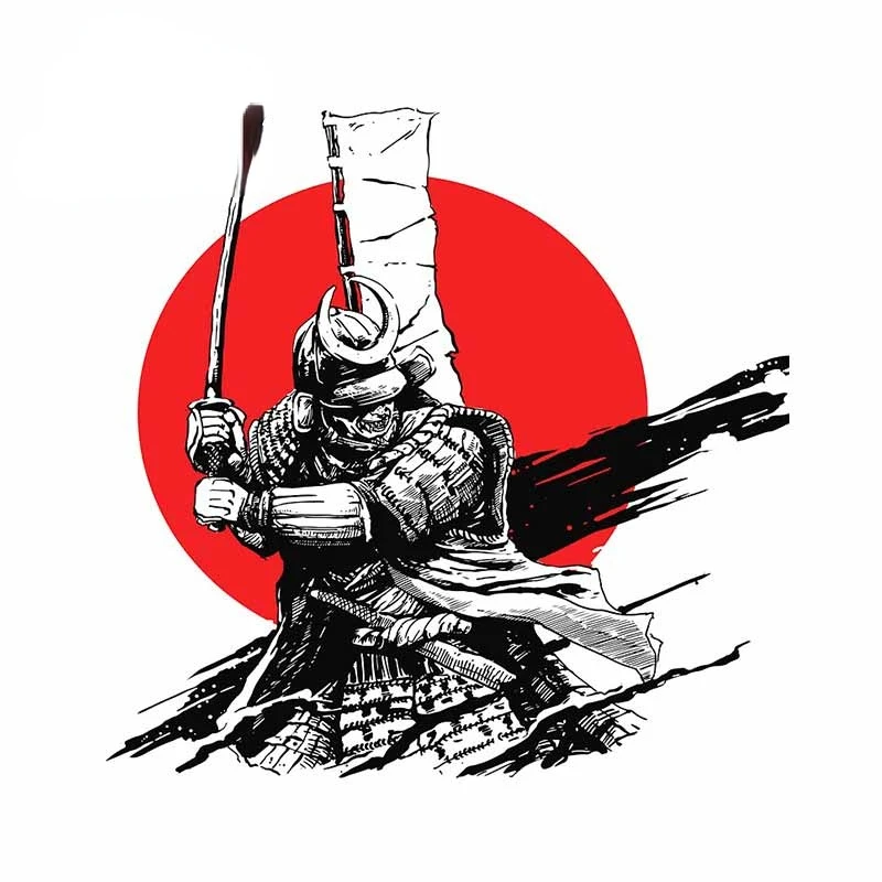 

Bodywork Stickers Samurai Japanese Culture Car Styling Personality Decals Suitable for JDM VAN RV Car Wrap KK13*13cm