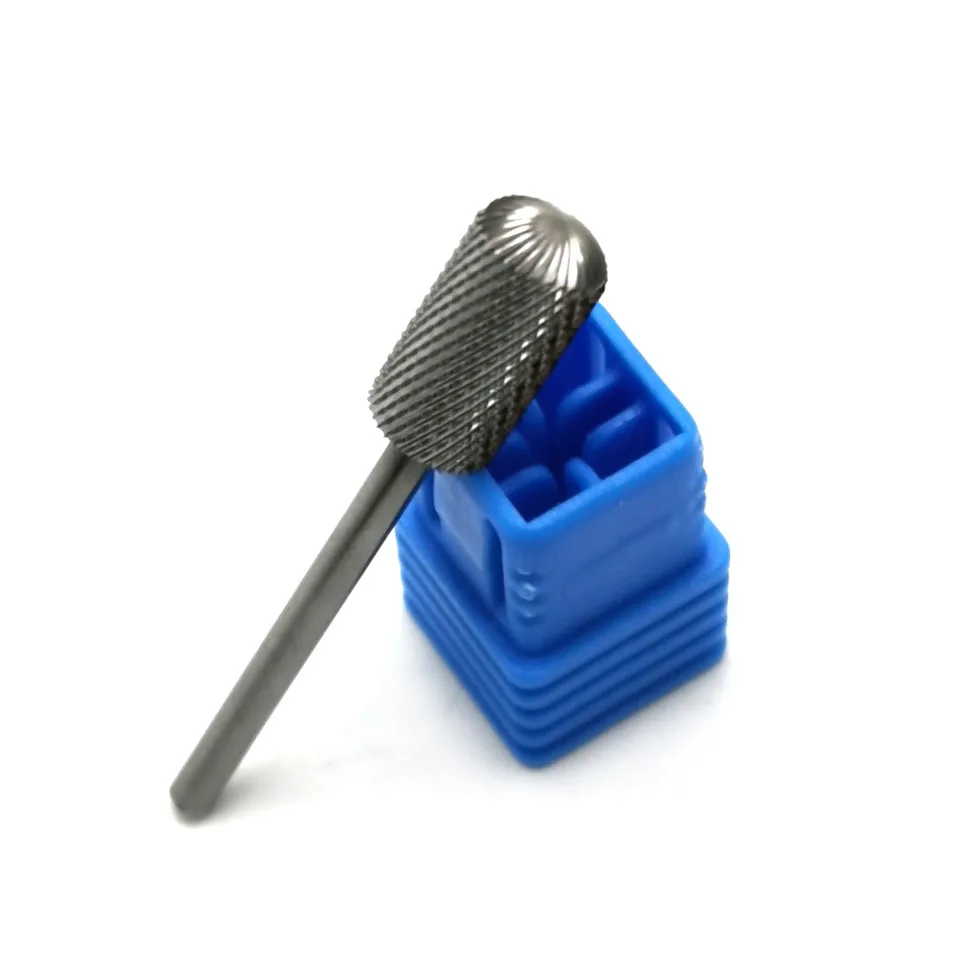 Твердосплавное сверло для ногтей HYTOOS с круглой верхушкой и резкой фреза 3/32 дюйма