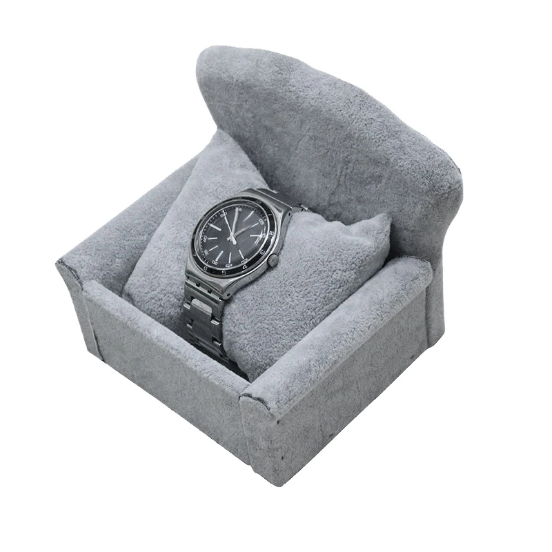 

Velvet Sofa Ring Plate Bracelet Display Stand Display Tray Jewelry Jewelry Display Stand Counter Display Props Gray
