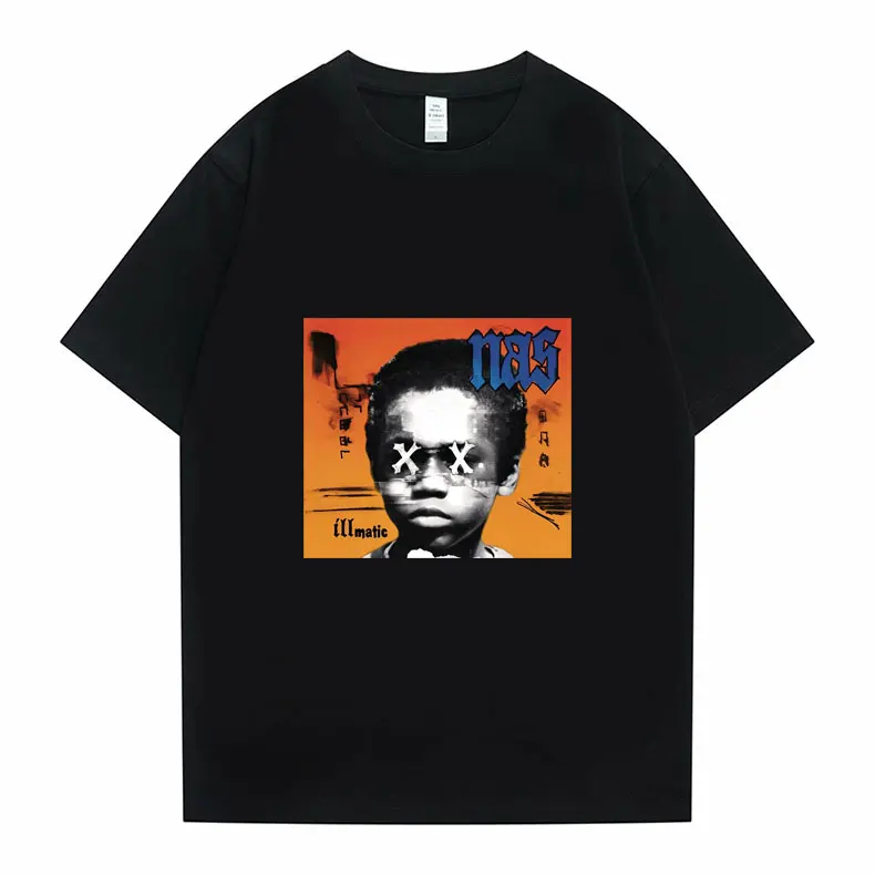 

Nas Illmatic Men Women Tshirt Summer Fashion High Quality Comfortabled Cotton T-shirt Men Funny O-neck Tees Daily Short Sleeve