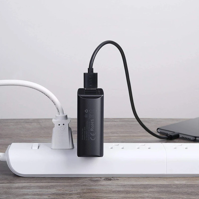 AUKEY Quick Charge 3 0 Мобильный телефон Зарядное устройство USB настенное адаптер зарядная