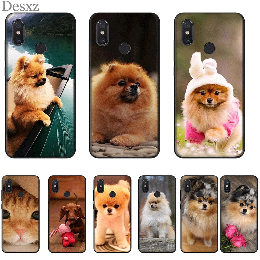 Чехол для телефона мягкий черный Xiaomi Redmi Mi Note 10 A3 9T Pro CC9 E Mix 2S K30 MAX 3 9 Lite чехол Pomeranian
