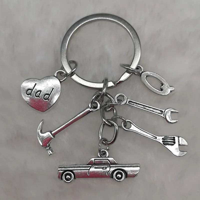 Брелок для ключей A-Z брелок папы молотка украшения Подарок Папе | Украшения и