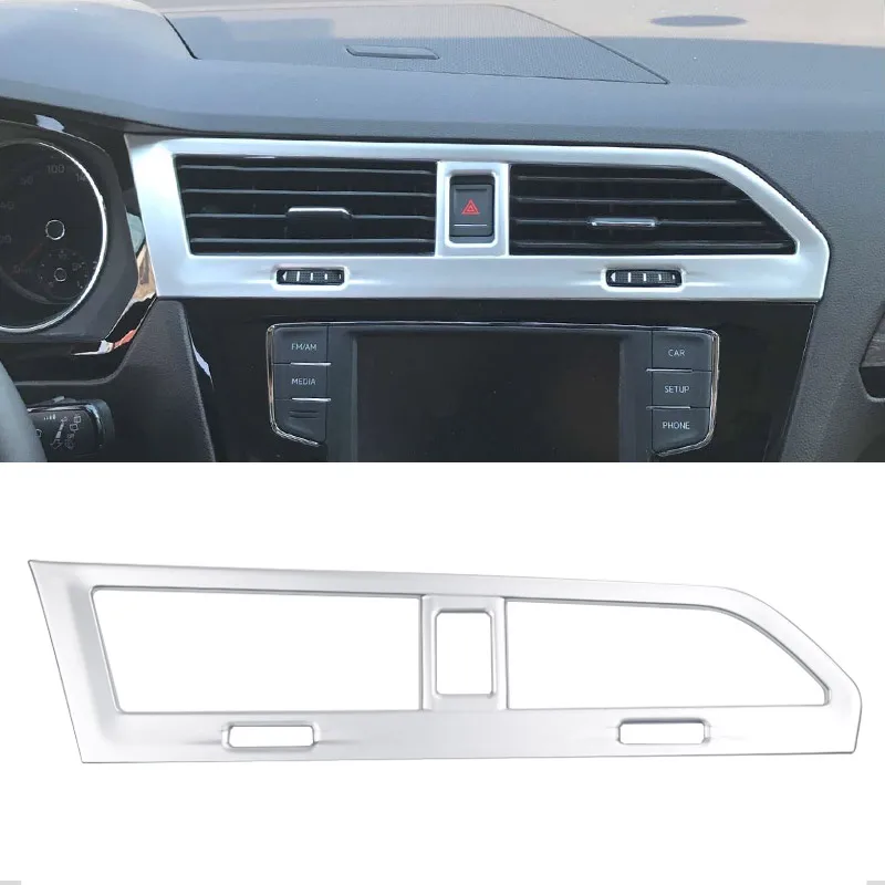 Vtear для VW Tiguan тигуан 2019 2020 аксессуары из углеродного волокна приборная панель