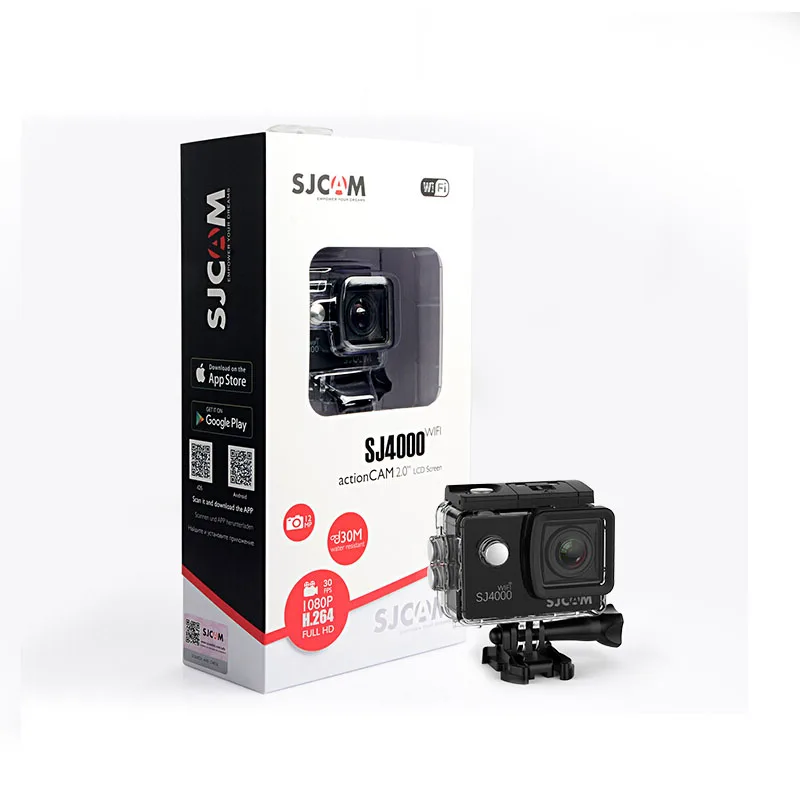 Оригинальная Экшн камера SJCAM SJ4000 с Wi Fi ЖК экран 2 0 дюйма 1080P Full HD для дайвинга 30 м