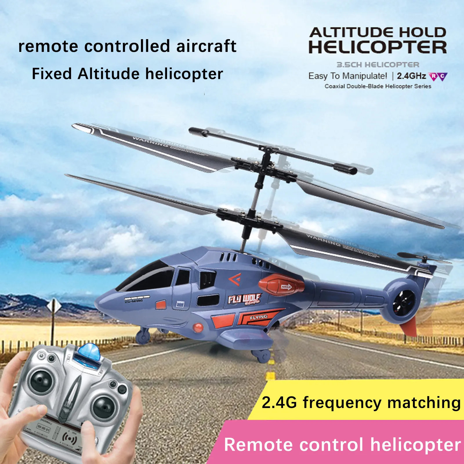 

2.4g Remote Control Helicopter W/ Altitude Hold Indoor Rc Helicopter For Adults Fly Toys For Kids 6-8 Minutes Of Continuous Fly