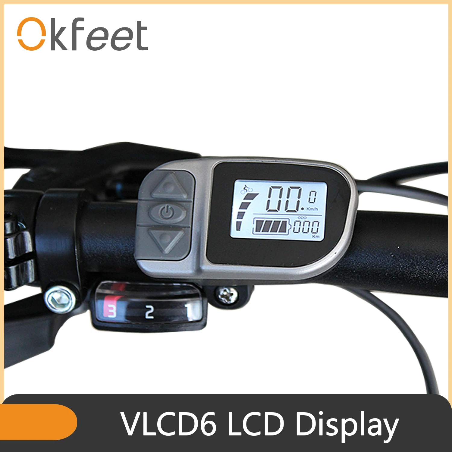 

Okfeet V LCD 6 ЖК-дисплей для TONGSHENG EBike Средний приводной двигатель TSDZ2 комплект для электрического велосипеда