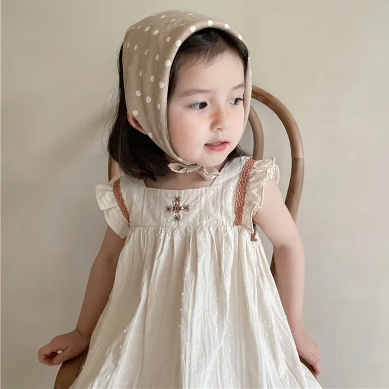 

Summer Baby Girls Sleeveless Pure Color Dresses Sweet Kids Baby Girl Princess Dress Clothing Kids Fashion Girls Dress