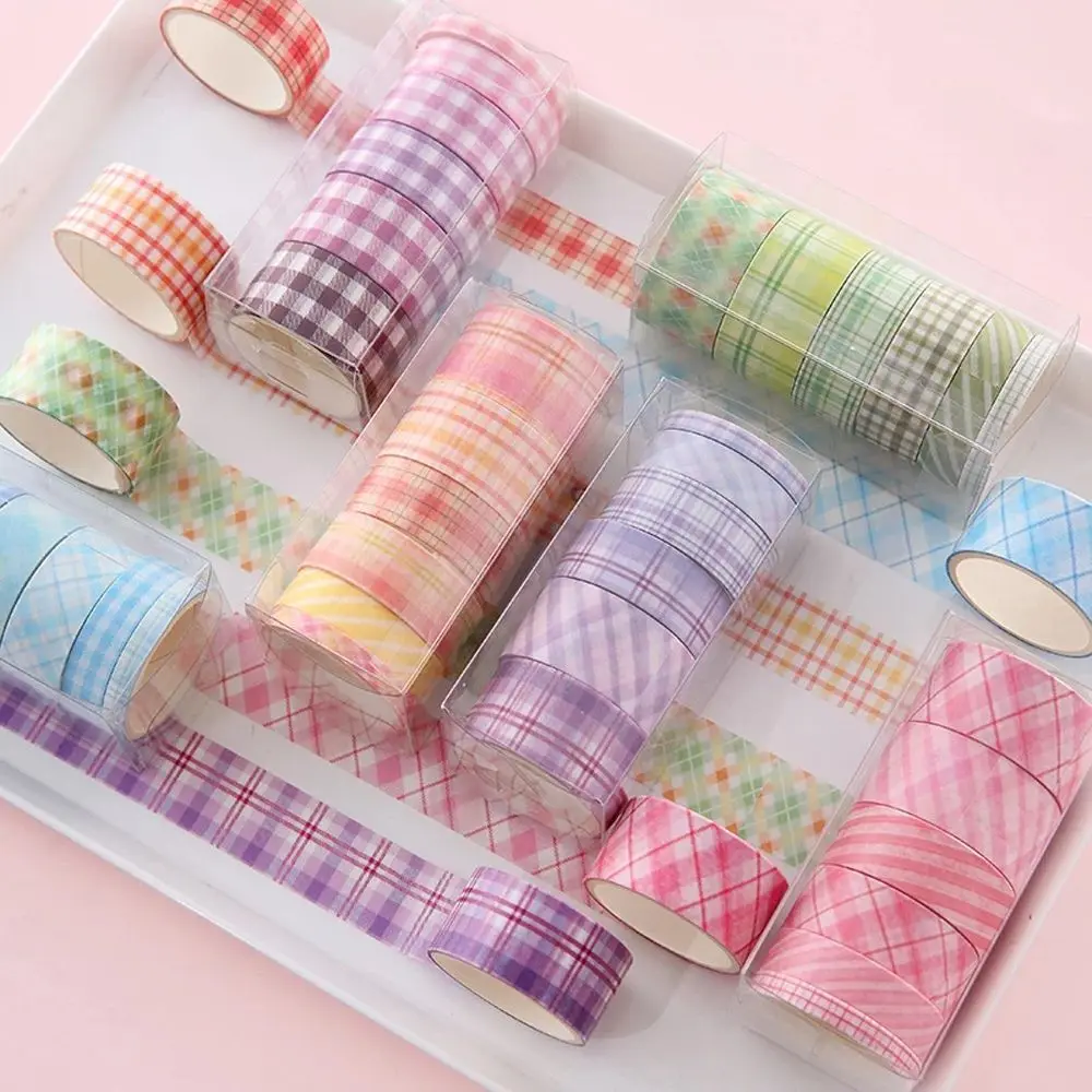 

Kawaii Diary Lattice Pattern School Supplies Album Self Adhesive Border Sticker Stationery Tape DIY Masking Tape