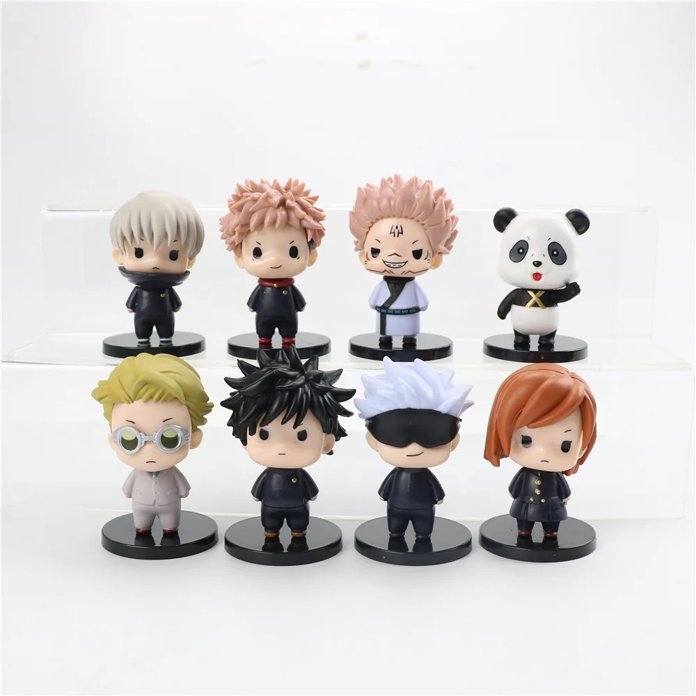 

8pcs/set 7cm Jujutsu Kaisen Itadori Yuji Gojo Satoru Fushiguro Megumi Kugisaki Nobara Ryomen Sukuna action figure toys gift