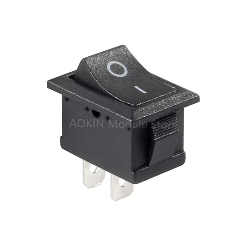 10pcs/lot KCD1 15*10mm 2PIN Boat Rocker Switch SPST Snap-in on off Micro switch Position 3A/250V | Обустройство дома