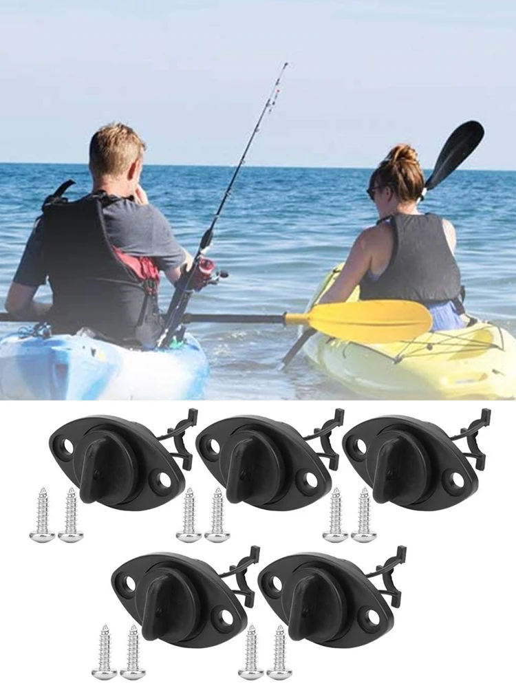 

Hot Drain Plug Kit Universal Thread Drain Plug For Kayak Nylon Canoe Boat With 2 Screws Outdoor Water Aports Drain Plug 5 Set