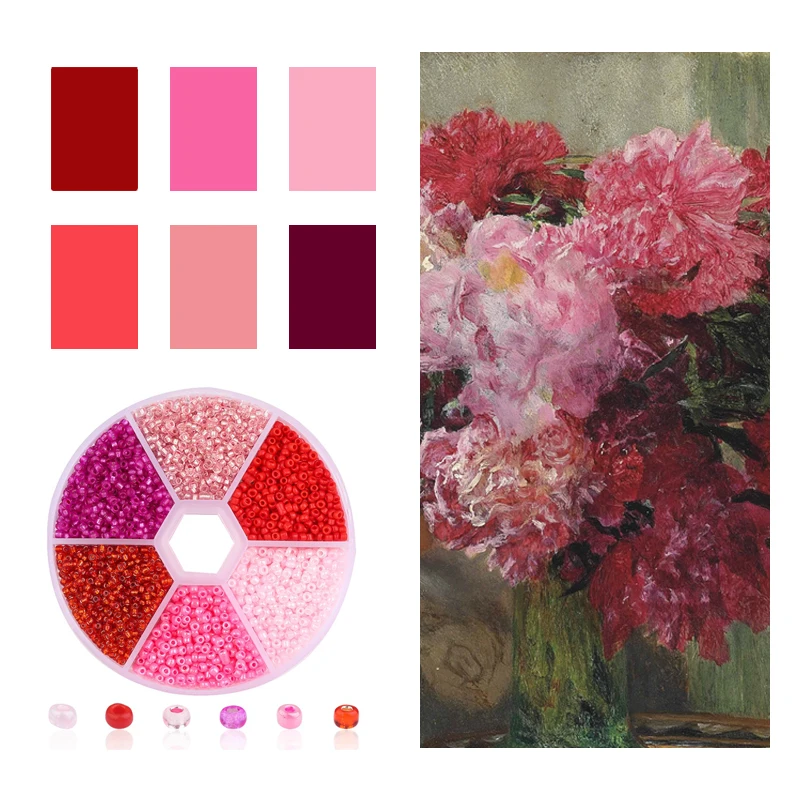 3900 шт. стеклянные бусины 2 мм |