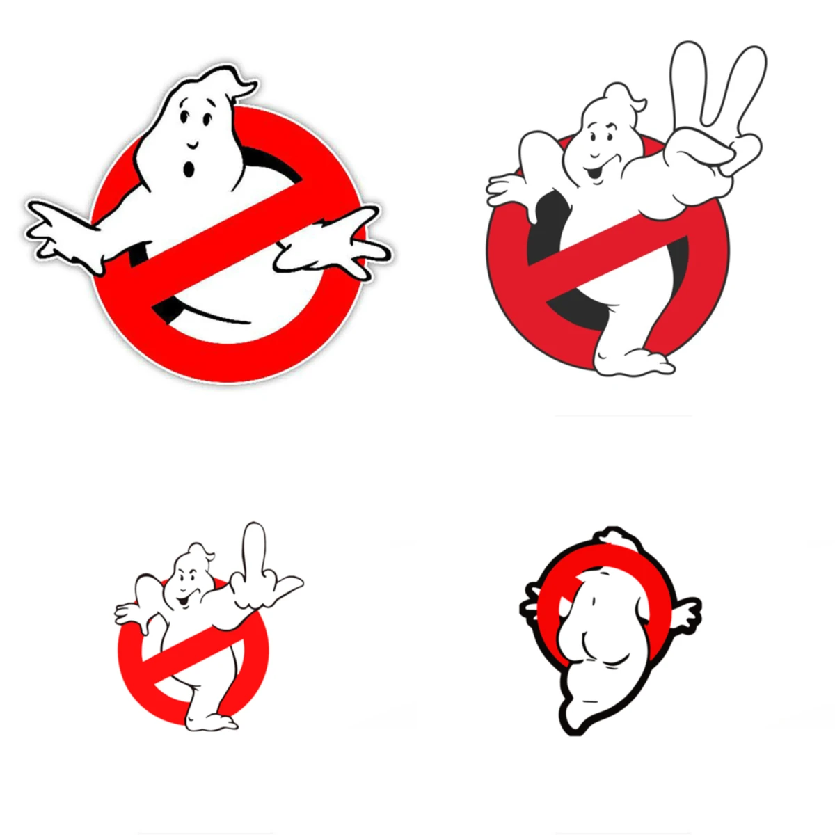 

JuYouHui Exterior Accessories Decal Cute Ghostbusters Vinyl Car Stickers Funny Decals for Car Body Window Bumper Motorcycle