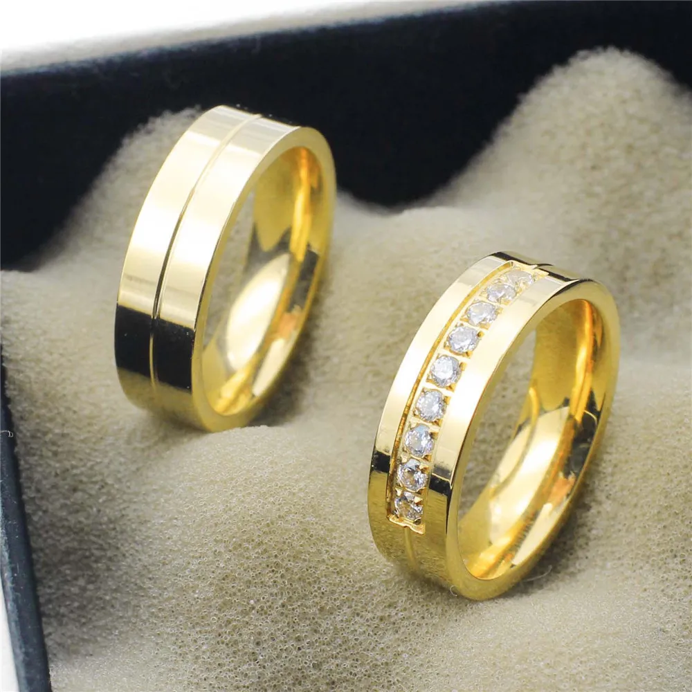 

Customize Name Engrave Couple Ring Stainless Steel Fashion Custom Rings For Women Mens Wedding Band Jewelry