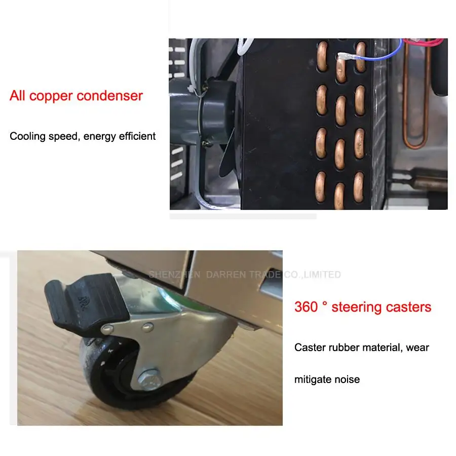 1 шт. Новое поступление большая сковородка для жарки мороженого машина льда с 6