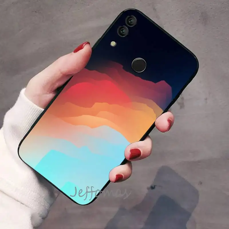 

Gradient color texture Phone Case For Huawei honor Mate P 9 10 20 30 40 Pro 10i 7 8 a x Lite nova 5t