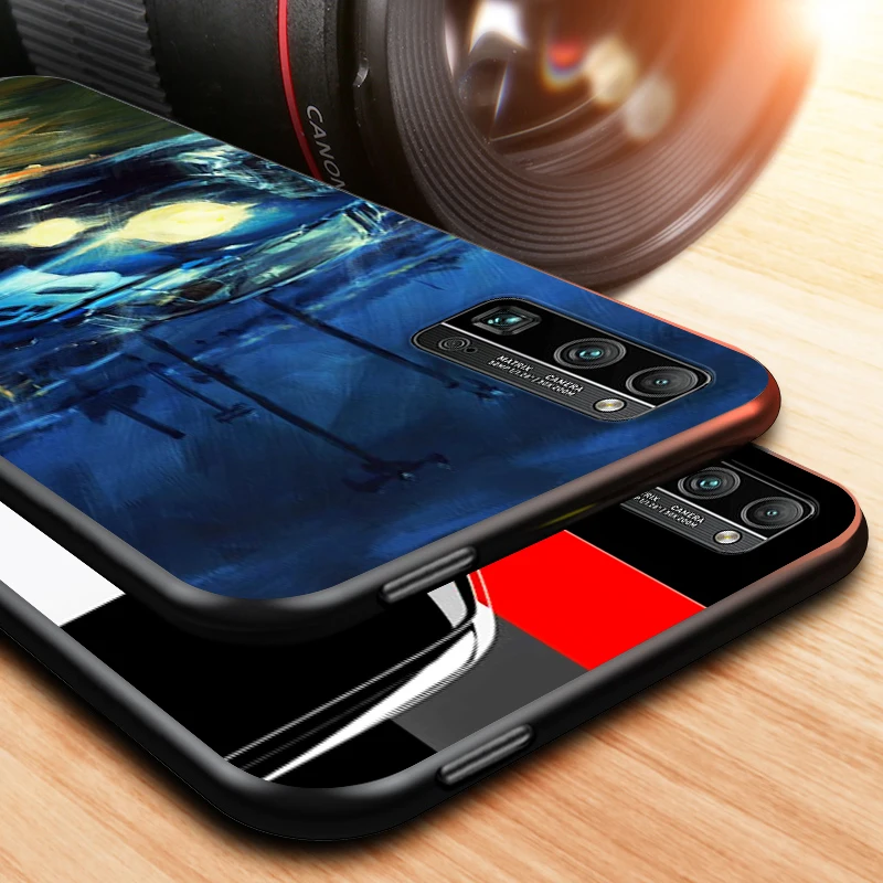 

Cool painting Car for Honor V30 30 30S 30i View 20 20S 20i 20E V20 Lite Pro Plus Black Phone Case