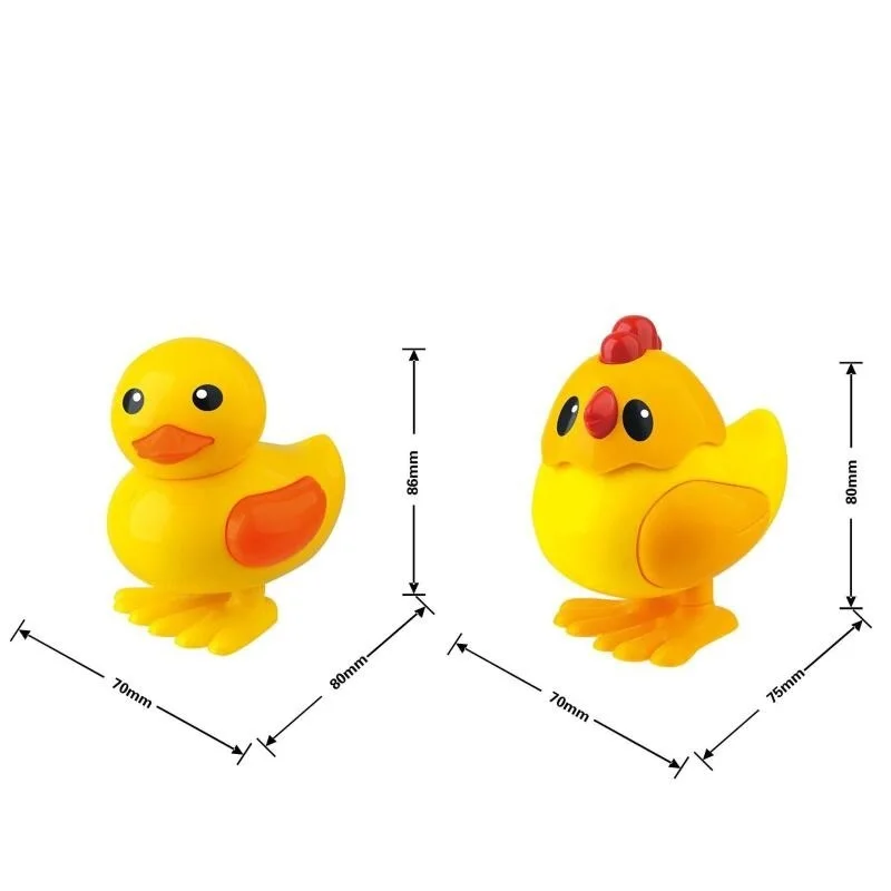 Пластиковая заводная утка цыпленок животное мини классическая Механическая