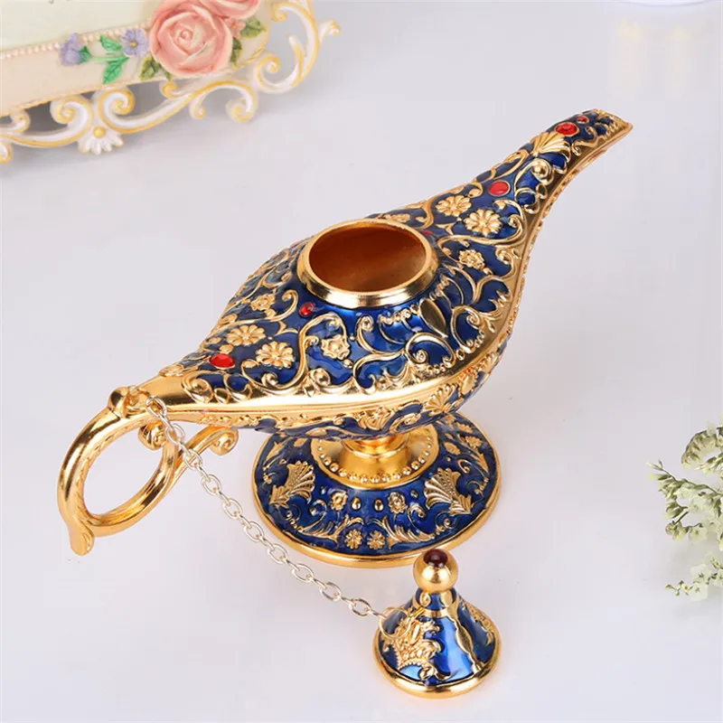 Европейский стиль большой размер цветная металлическая волшебная лампа Genie