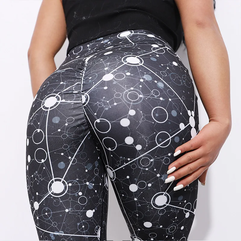 

Леггинсы женские с эффектом пуш-ап, пикантные облегающие брюки для фитнеса и спорта, эластичные дышащие леггинсы для воркаута с завышенной ...