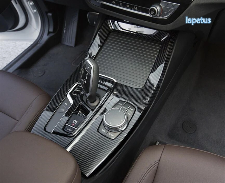 

Lapetus Center Control Gear Shift Panel Decoration Frame Cover Trim ABS Fit For BMW X3 G01 2018 - 2021 / Carbon Fiber