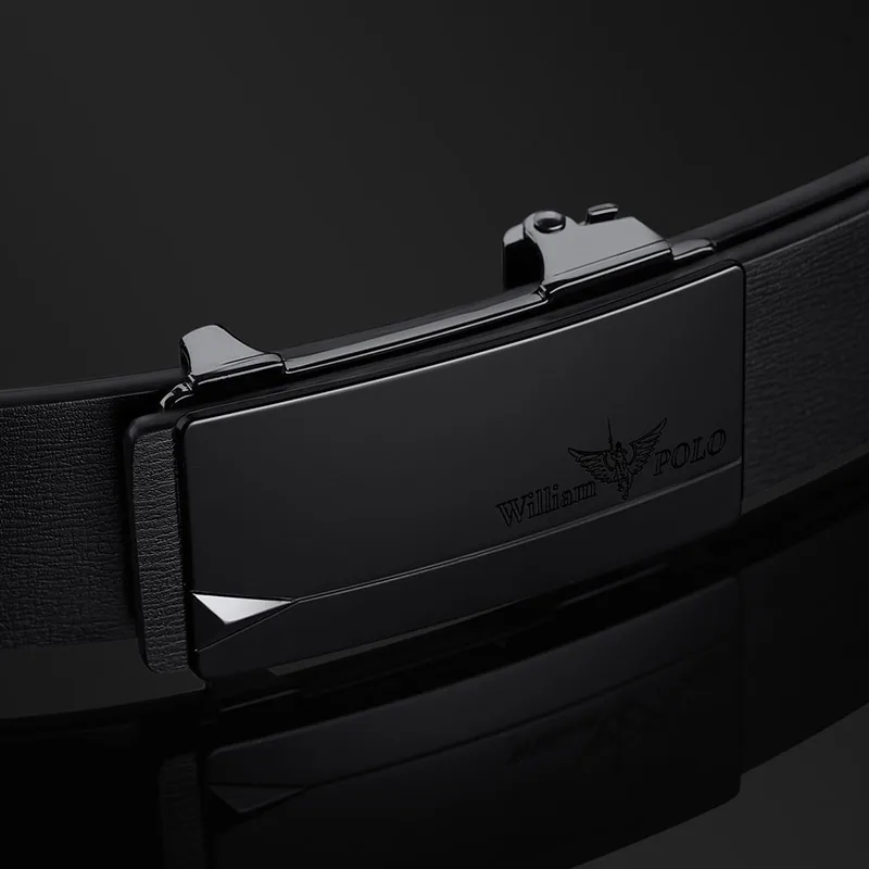 

Fashionable leather belt with automatic buckle and high grade belt