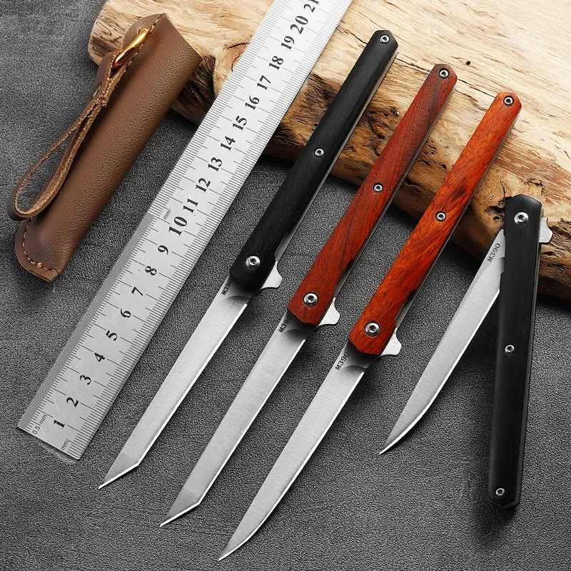 

DeHong high-end brand A/B M390 multi-function outdoor sharp hunting knife tactical folding knife portable pocket knife+ holster