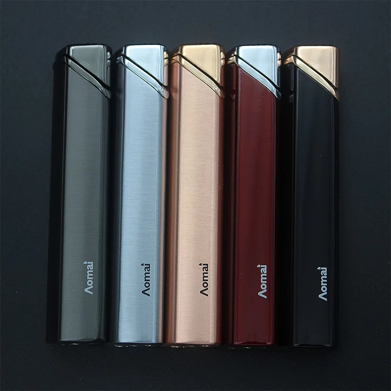 Ветрозащитная турбо Зажигалка из нержавеющей стали металлическая уличная