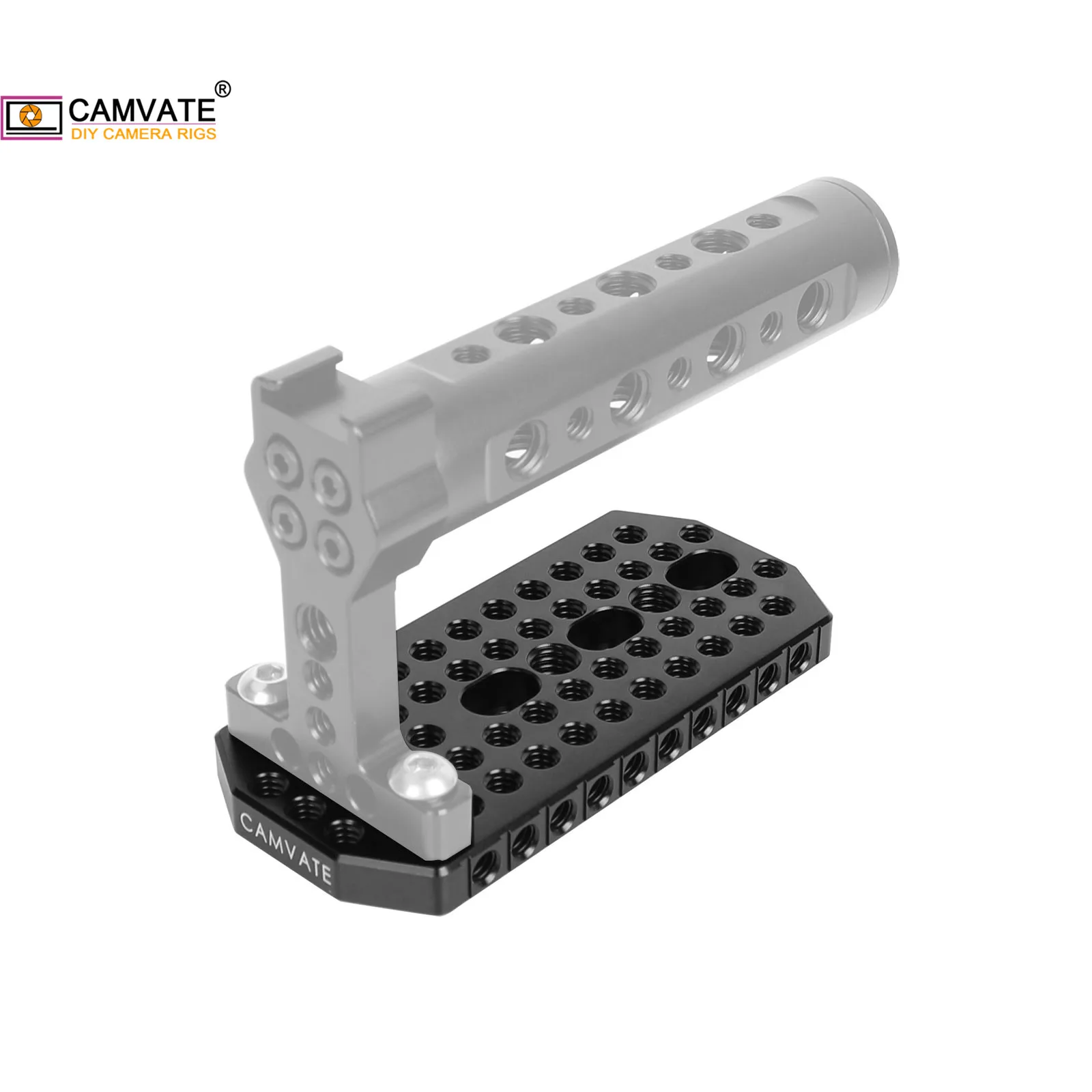 Алюминиевая верхняя Сырная пластина CAMVATE с резьбовыми отверстиями 1/4 20 дюймов и 3/8