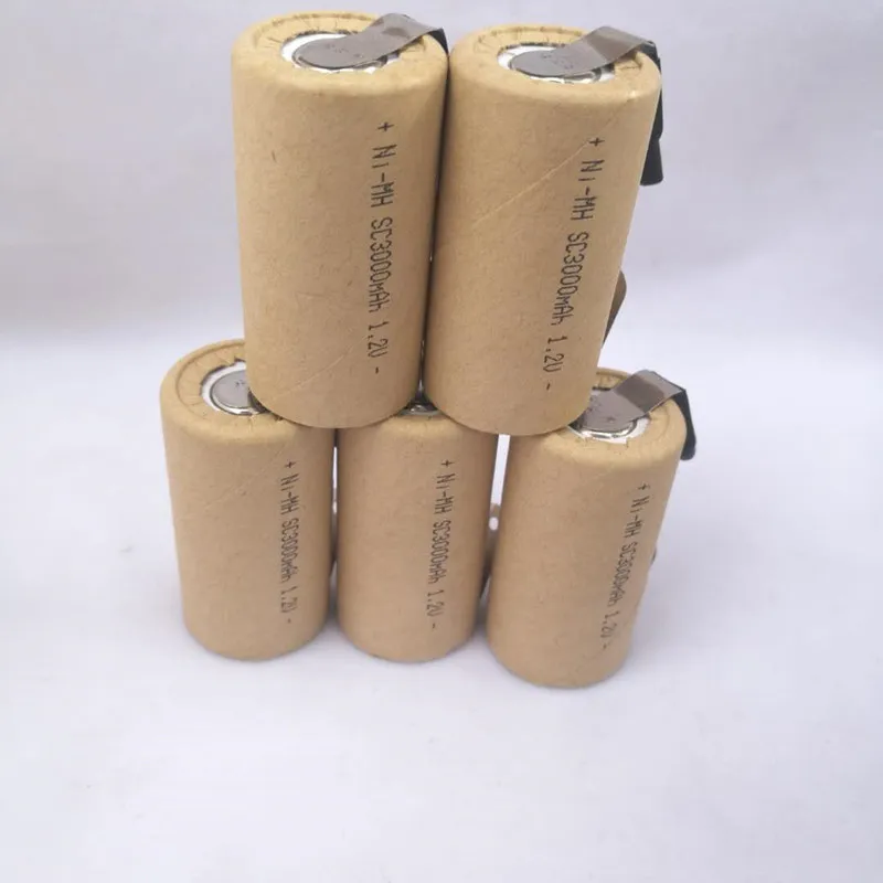 Аккумуляторная батарея 3000 мА · ч 1 2 в Sub C 22 х42 для самостоятельной сборки пылесоса