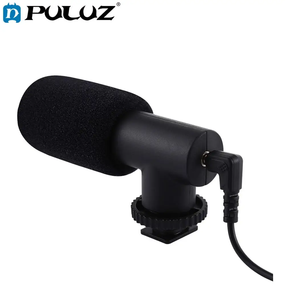 

PULUZ 3.5mm Audio Stereo Filmmaking Recoding Photography Interview Microphone for Vlogging Video DSLR &DV For iphone,Smartphones