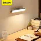 Магнитная Светодиодная настольная лампа Baseus, светильник для кабинета, зарядка от USB, плавное затемнение, зарядка