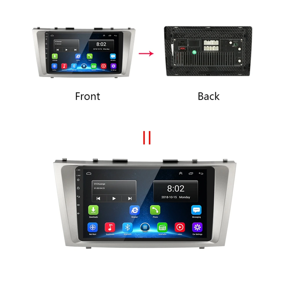 4G LTE Android 9 1 автомобильный Радио мультимедийный видео плеер для Toyota Camry 2007 2011 GPS