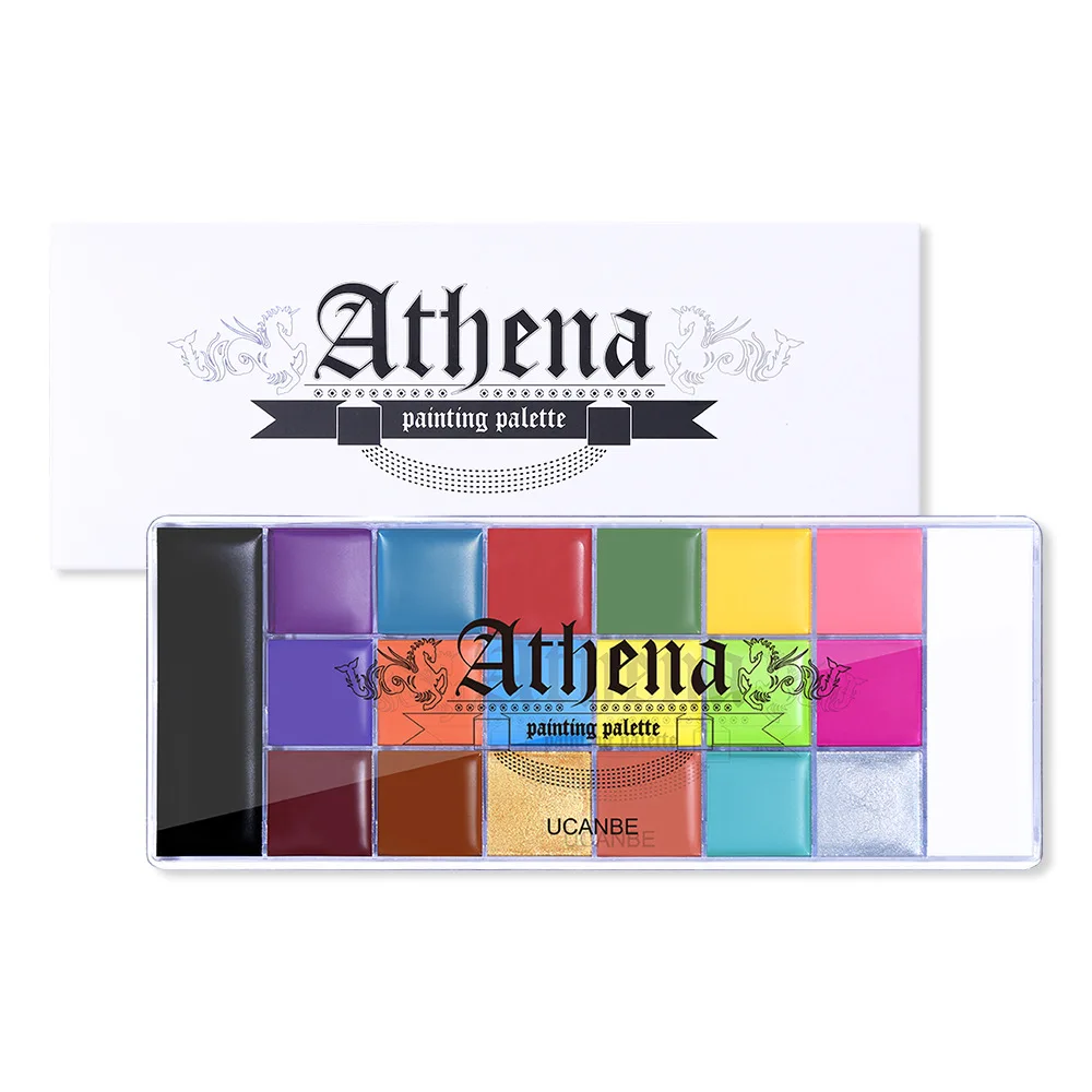 Ucanbe 20-цветная масляная краска атена для Хэллоуина сценического макияжа акварель