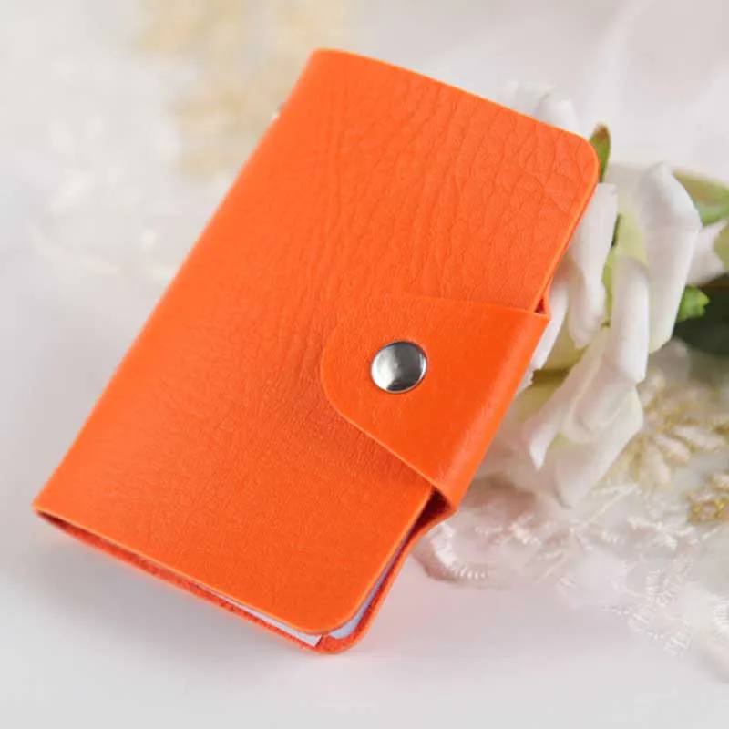 Дорожный кошелек/держатель для ID карты из искусственной кожи RFID унисекс безопасность кредитный пропуск Air билетов многофункциональный пакет Обложка для паспорта - Цвет: Orange