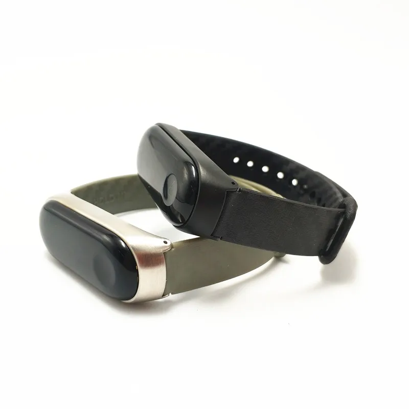 Ремешок Mi Band 3 4 для Xiaomi 2 силиконовый ремешок с металлическим корпусом смарт