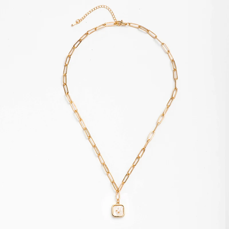 Fever&ampFree 2019 New Tiny Pendant Necklace Women Fashion Gold Geometric Collier Party Jewelry Collares De Moda Free Shipping | Украшения