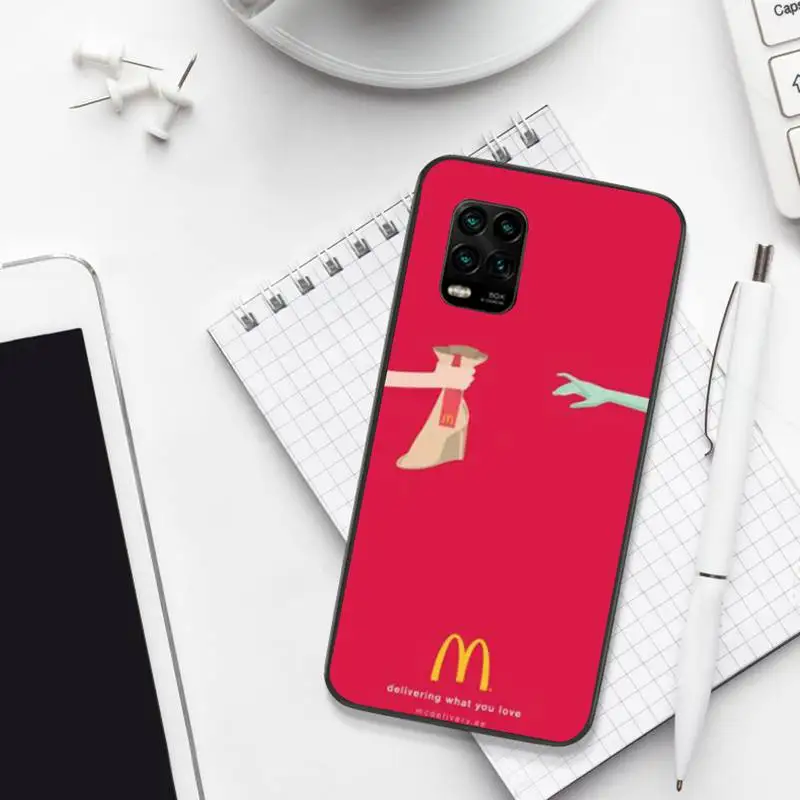 

Hot McDonald's MetroCard French Fries Black Soft Phone Cases For Xiaomi 8 9 Se 10 10pro Note 2 3 10 MIX2 S MAX2 3 F1 5X