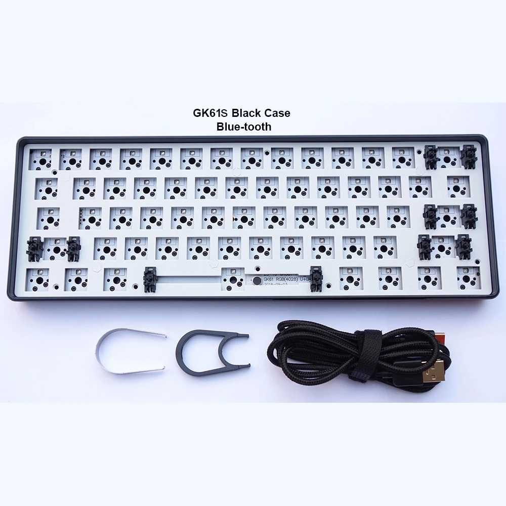 Механическая клавиатура GK61S с горячей заменой Bluetooth RGB подсветка кабель Tyce C