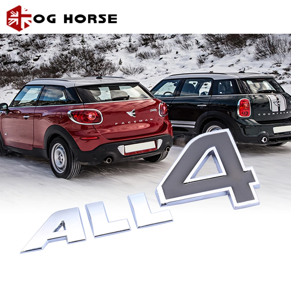 3D металлическая наклейка на дверь автомобиля боковое крыло все 4 эмблемы значок