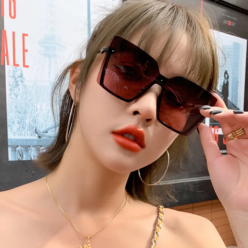 

Новинка 2022 солнцезащитные очки в Корейском стиле женские солнцезащитные очки в большой оправе солнцезащитные очки с защитой от ультрафиол...