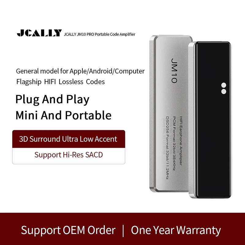 ЦАП-усилитель jectic JM10 Hi-Fi декодирование CS43131 DSD256 USB Type C до 3 5 мм может нажимать Ом